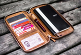 Galen Leather Zippered Hobonichi Weeks Cover - Crazy Horse Brown