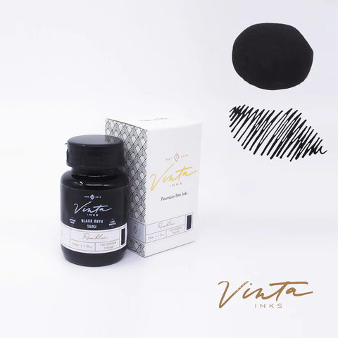 Vinta Inks Black Onyx [Romblon 1582] - 30 mL Bottled Ink