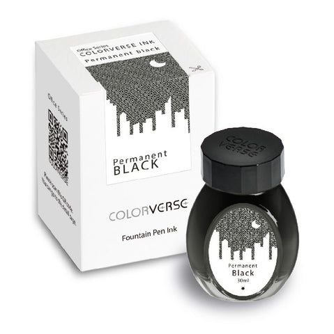 Colorverse Office Series - Permanent Black (30 mL Bottled Ink)