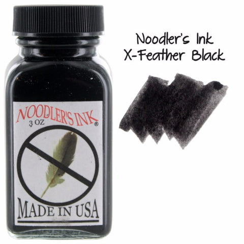 Noodler's Anti-Feather / X-Feather Black Ink (3 oz Bottle)
