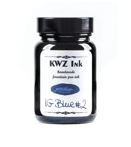 KWZ Iron Gall Blue #2 - (60 mL Bottled Ink)