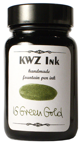 KWZ Iron Gall Green Gold - (60 mL Bottled Ink)